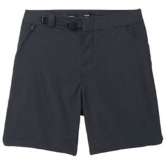 PrAna Men's Stretch Zion II Hybrid Shorts Belted 7" Inseam In Slate Grey Size 36 - Picture 1 of 12